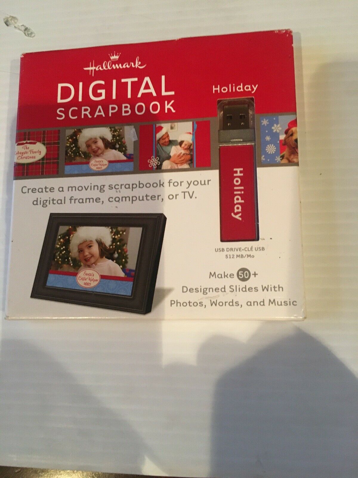 Hallmark Digital Holiday Scrapbook Bnib Usb Photo Word Music Digital Computer Tv
