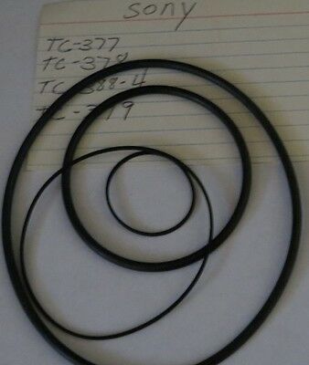 Reel To Reel Deck Recorder Belt Kit Tc-377 Tc-378 Tc-388-4 Tc-399 New