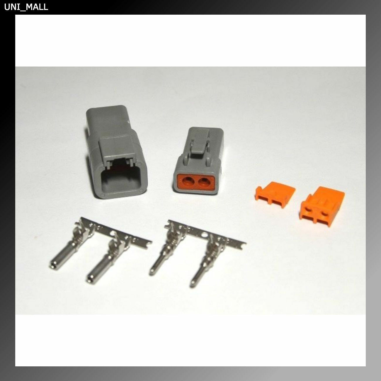 Deutsch Dtp 2-pin Genuine Connector Kit 10-12awg Stamped Contacts, Usa