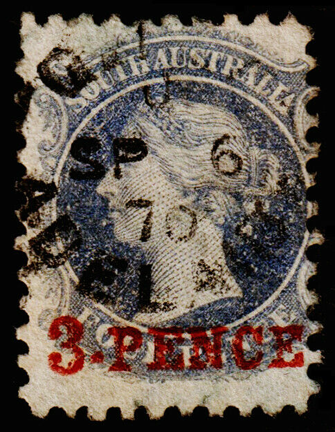 South Australia Scott 45 (1867) Used G-f, Cv $115.00 M