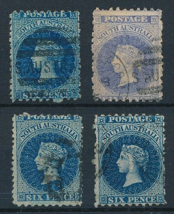 [57982] South Australia Lot 4 Good Used Very Fine Stamps