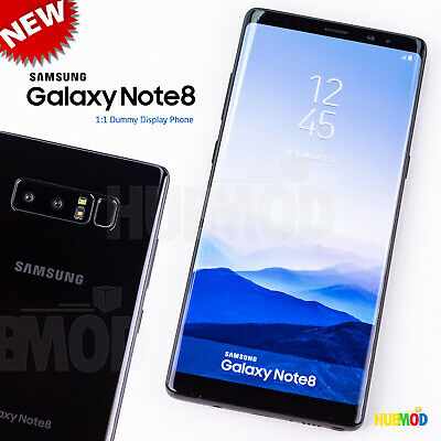 1:1 Samsung Galaxy Note 8 Dummy Toy Cell Phone Non-working Fake Prop Black New