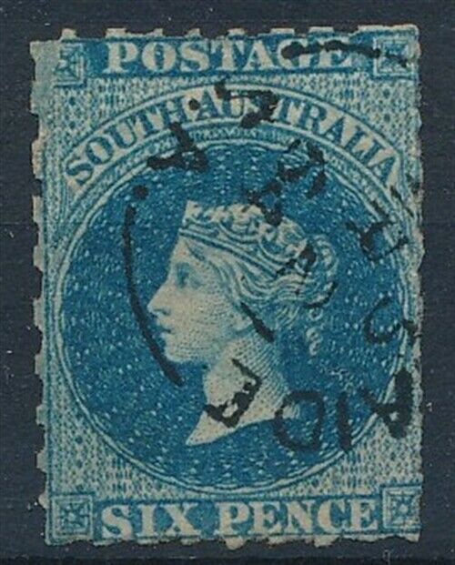[57980] South Australia Good Rouletted Used Very Fine Stamp (star Wtmk)