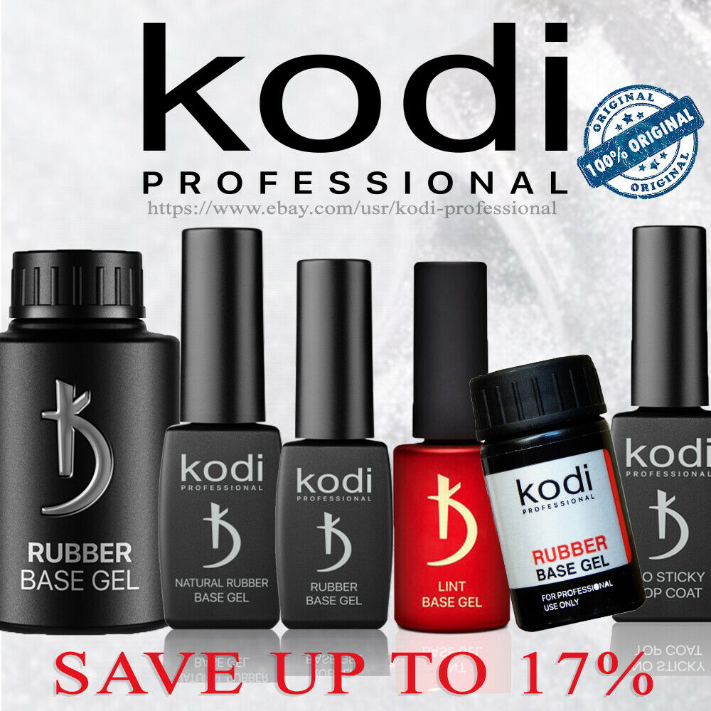 Kodi Rubber Base Coat, Matte Top 8, 12 ,14, 30 Ml. Nail Fresher, Gel, No Sticky