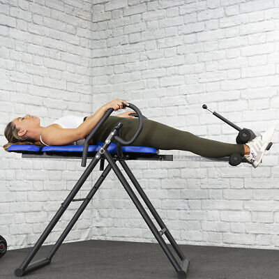 Inversion Table Pro Deluxe Fitness Chiropractic Table Exercise Back Reflexology
