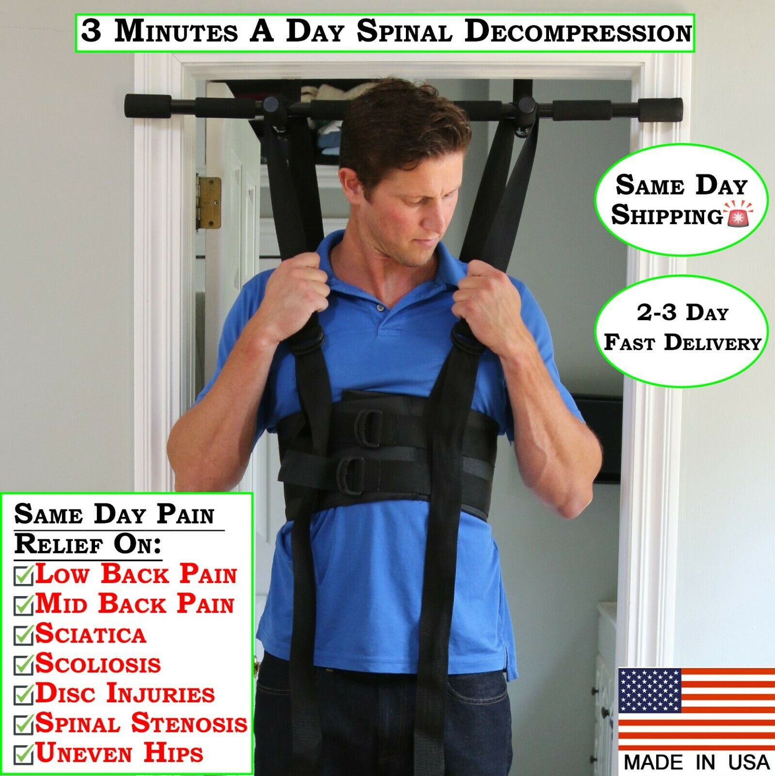 Sit And Decompress - The Inversion Table Alternative - Harness Only Purchase