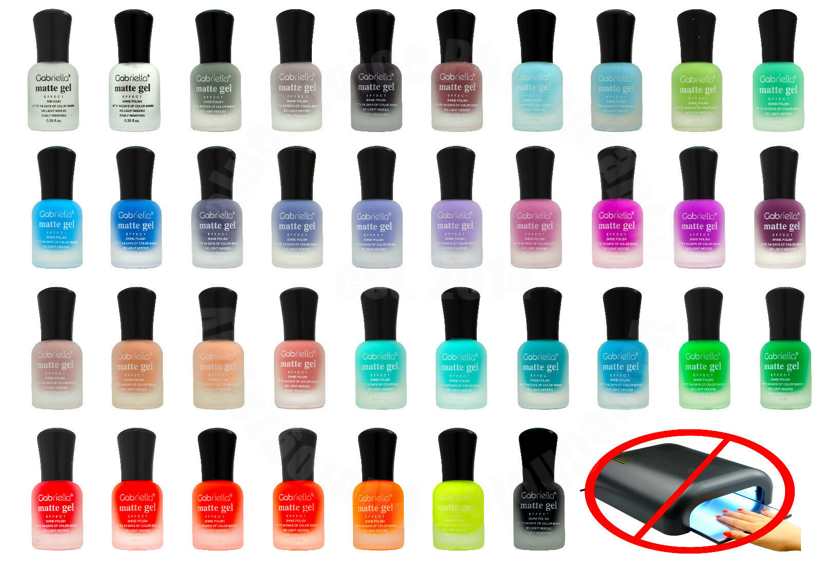 Matte Gel Nail Polish Long Lasting Quick Drying Diy Polish No Uv Light Needed