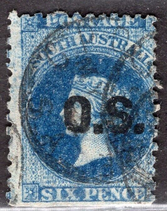 South Australia 1876/86 Official Stamp Sc. # O 39 Double Impression Used